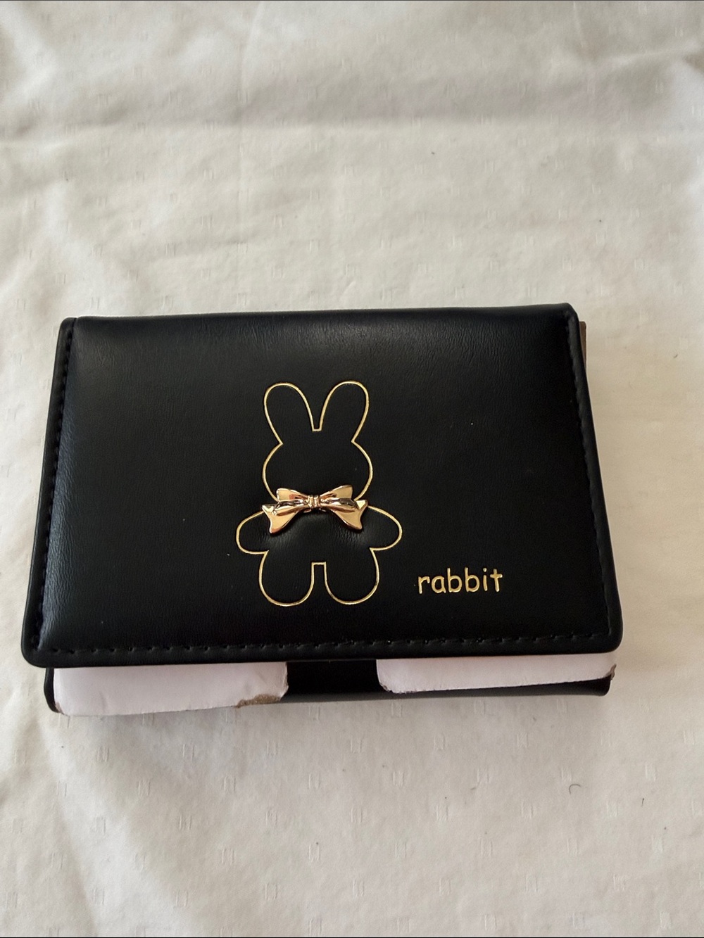Bunny Wallet Black/Pink